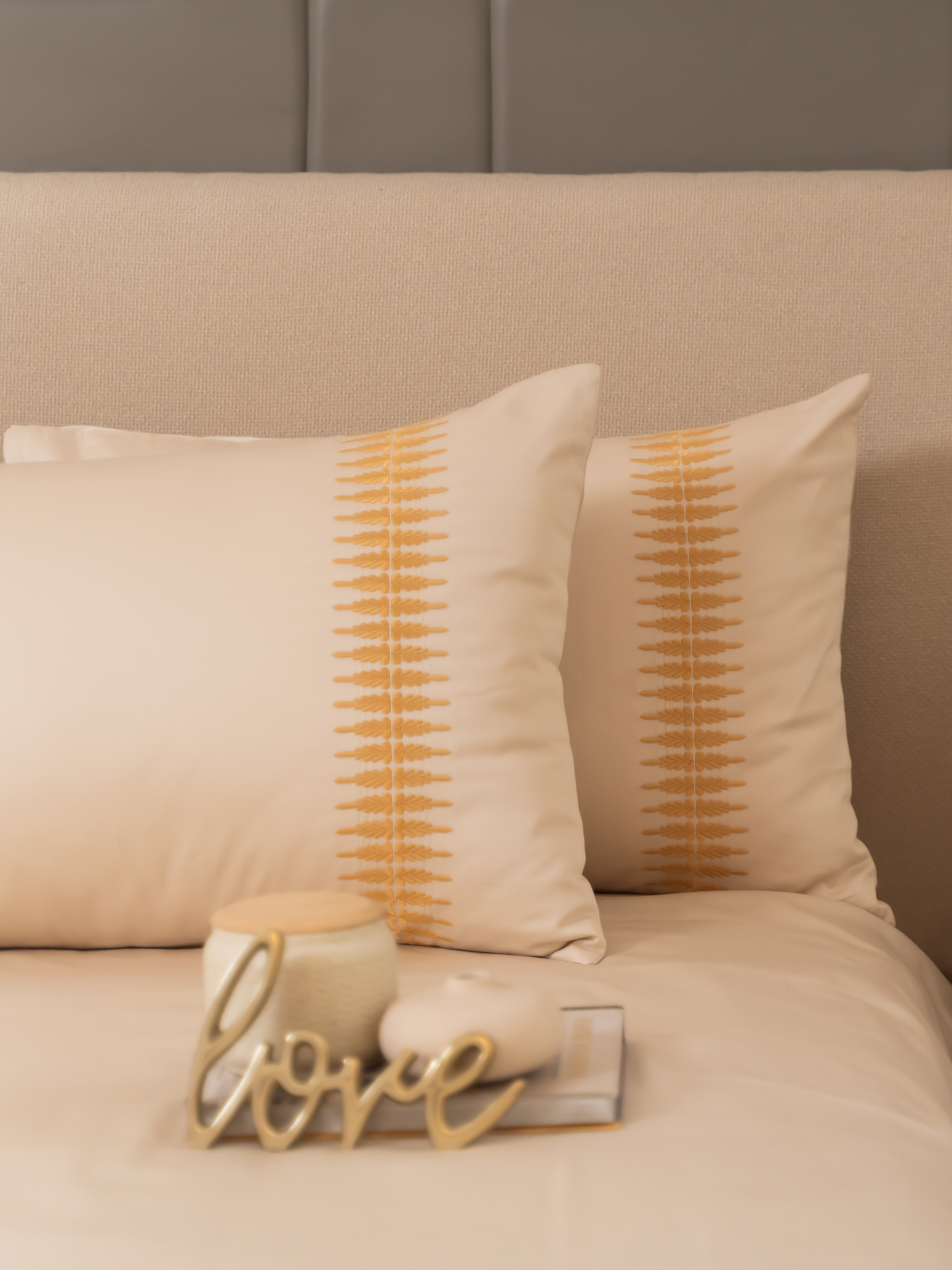 Stella Oats Beige Taupe Dreams Duvet Cover Set