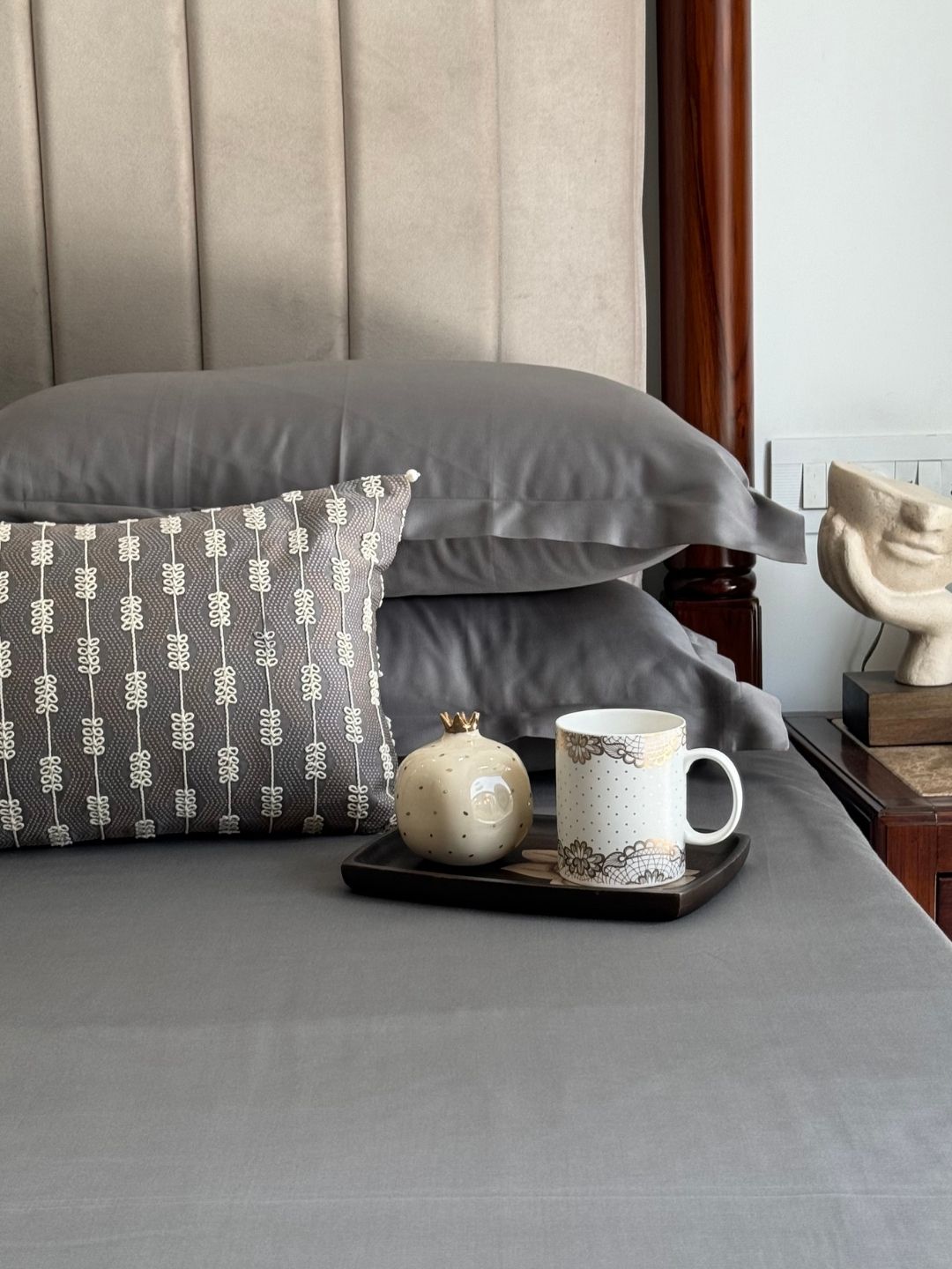 Abyss Elephant Grey Treasure Bedsheet Set