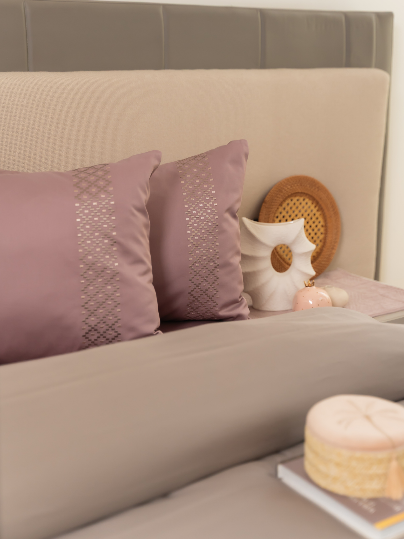 Tessa Old Rose Olive Grey Dreams Duvet Cover