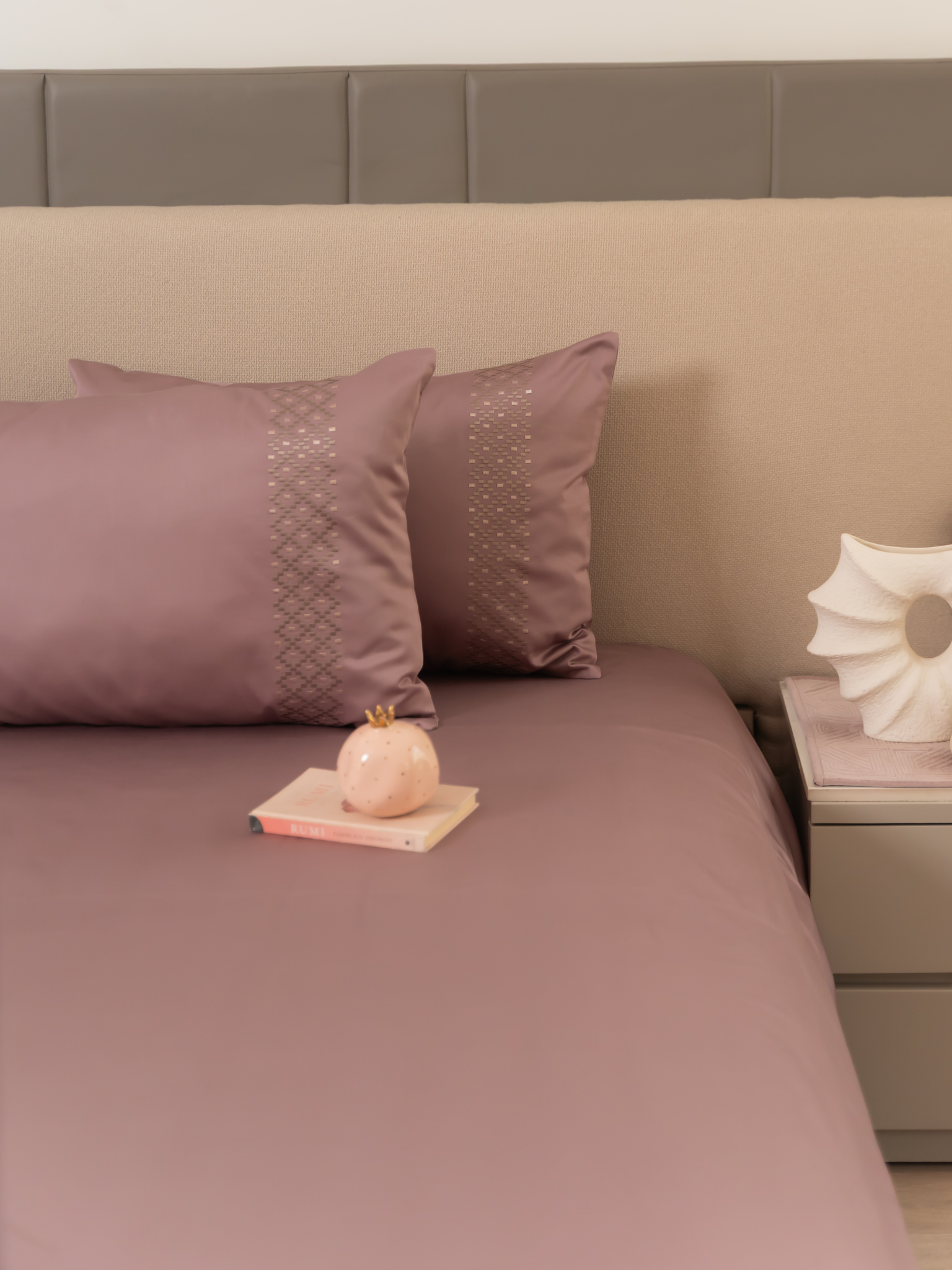 Tessa Old Rose Olive Grey Dreams Duvet Cover Set