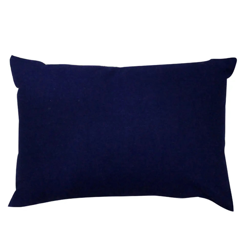 Nevada Denim Decorative Cushion Case Hand Embroidered Cushion Cover with Zipper 12" X 18"…
