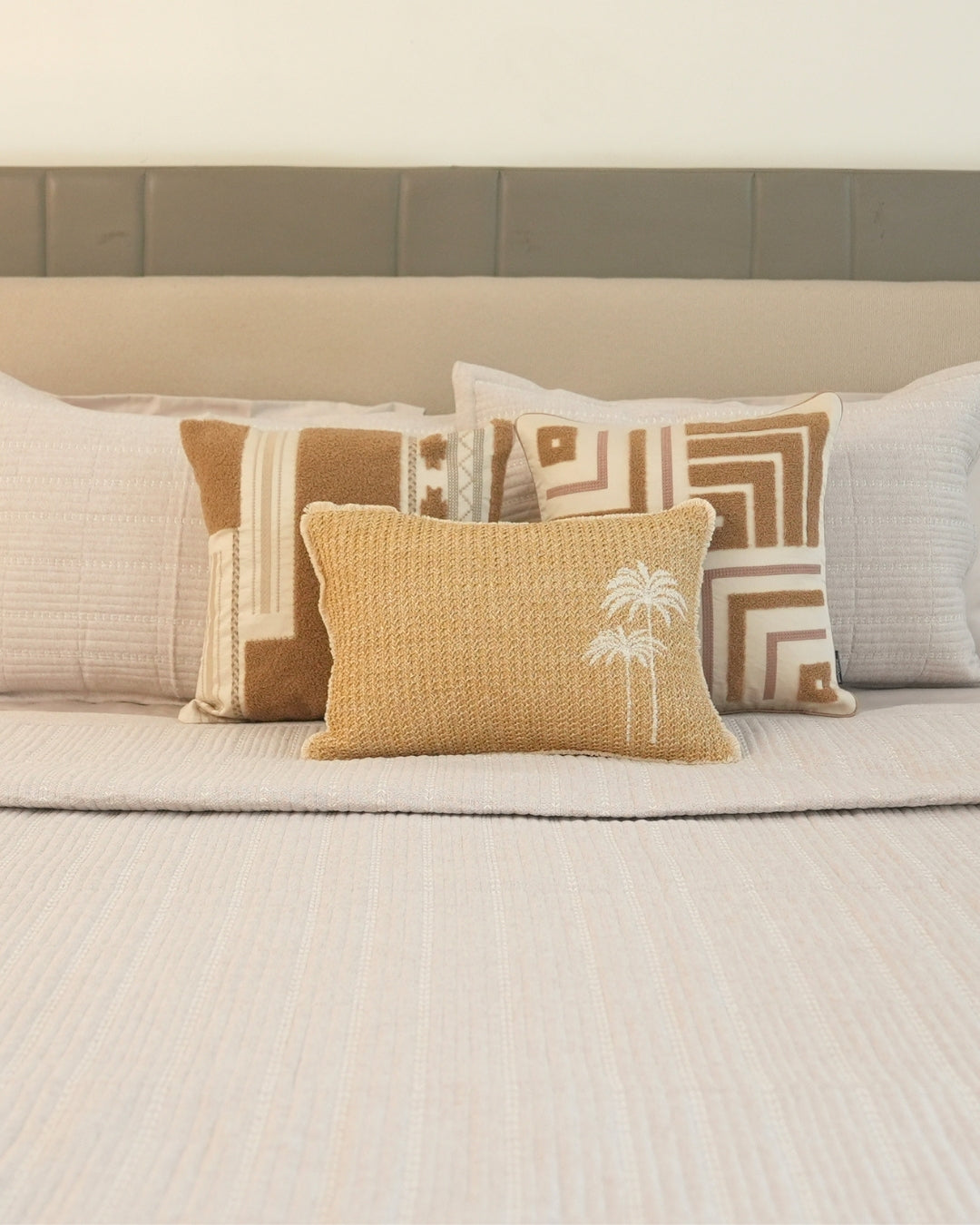Aurelia Beige Bedding Set (11 PC Set)