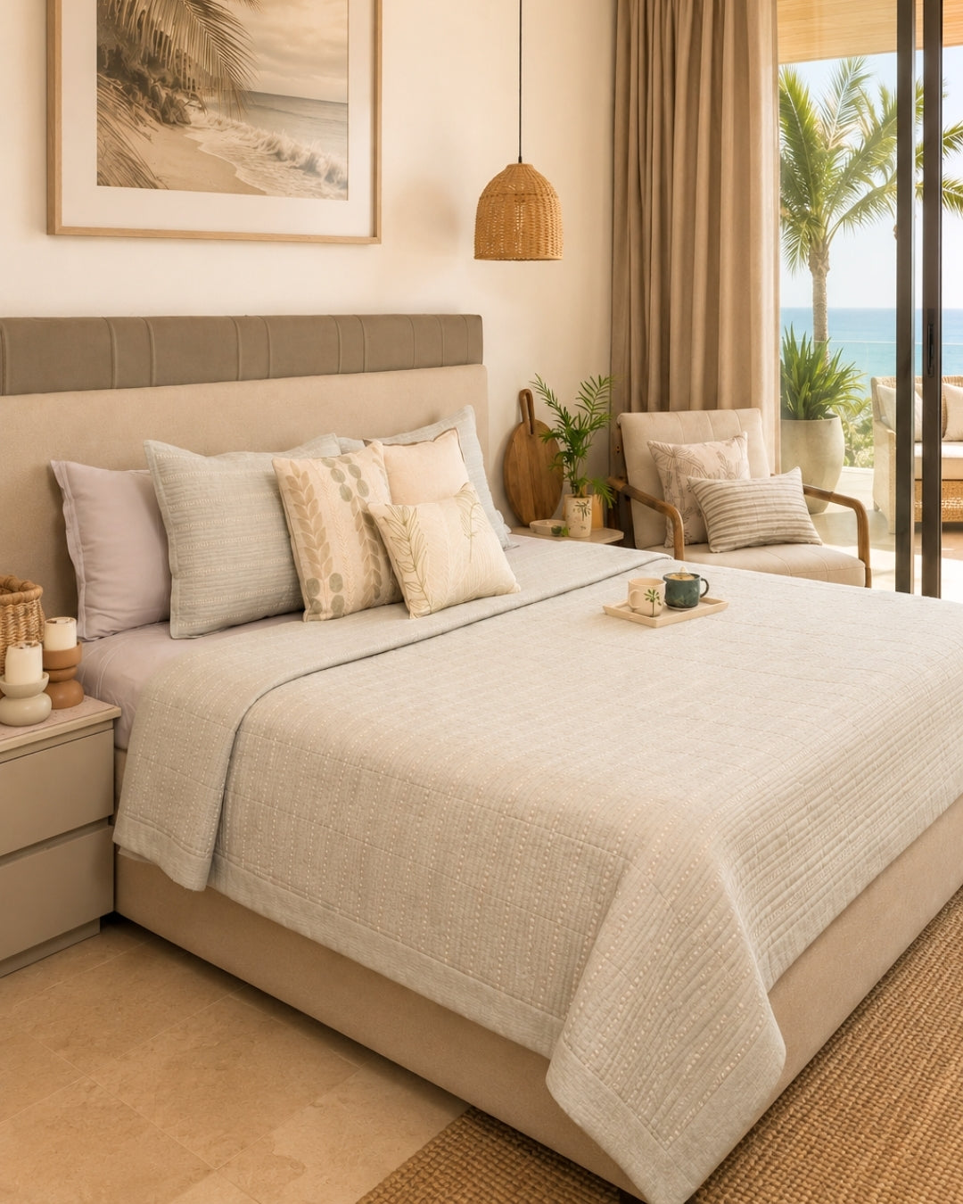 Aurelia Grey Bedding Set (11 PC Set)