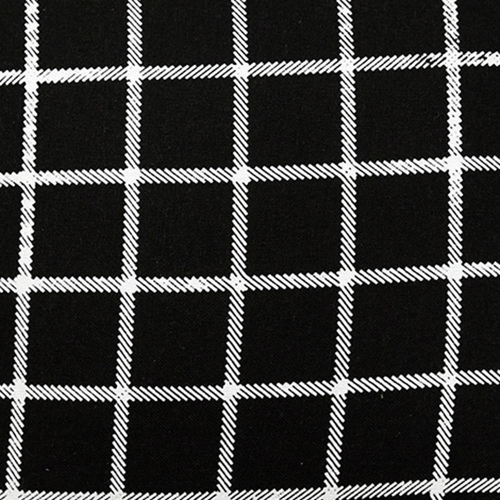 Black & White Checked Decorative Cushion Cover (16"X16") Geometric Pattern Cotton Cushion Pillowcase…