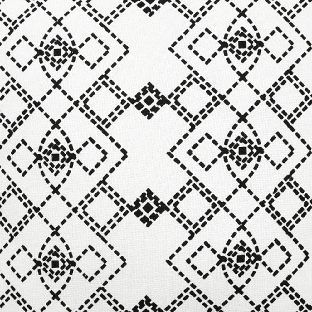 Black & White Luxurious Connectoline Cushion Cover (16"X16") Dotted Geometric Print Pillow Case…