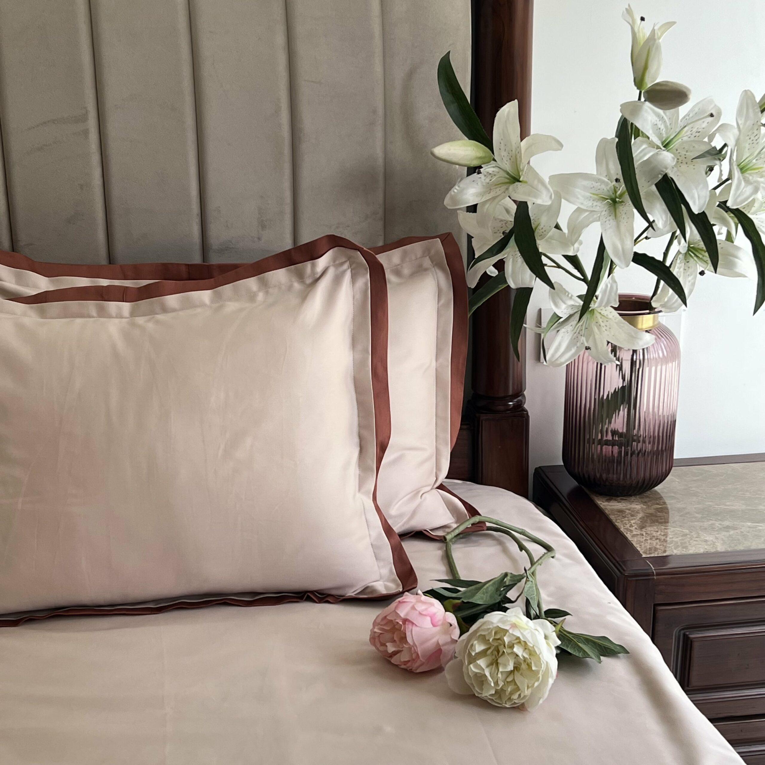 Buff Terracotta Duplex Bedsheet