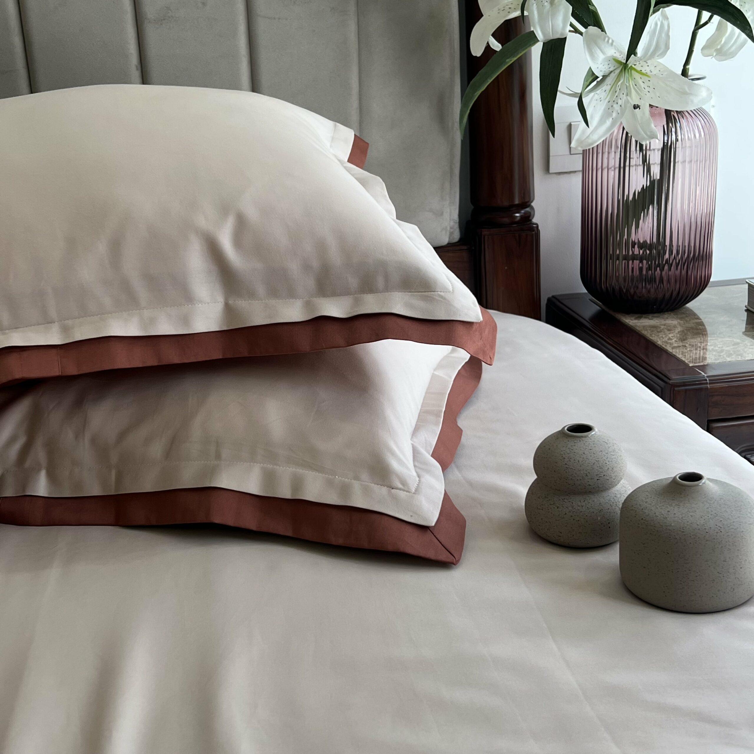 Buff Terracotta Duplex Bedsheet