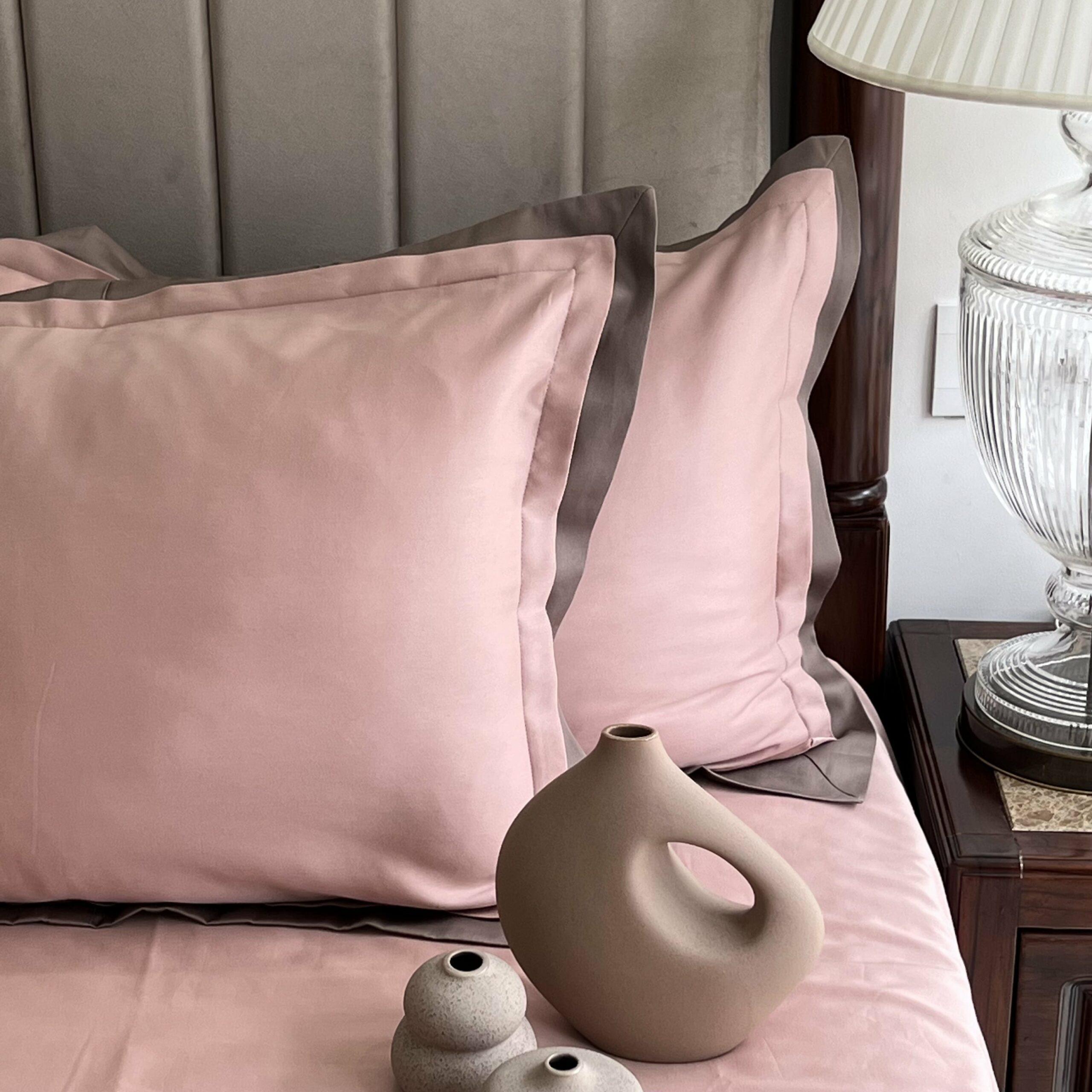 Rose Taupe Duplex Pillow Covers (Set of 2)