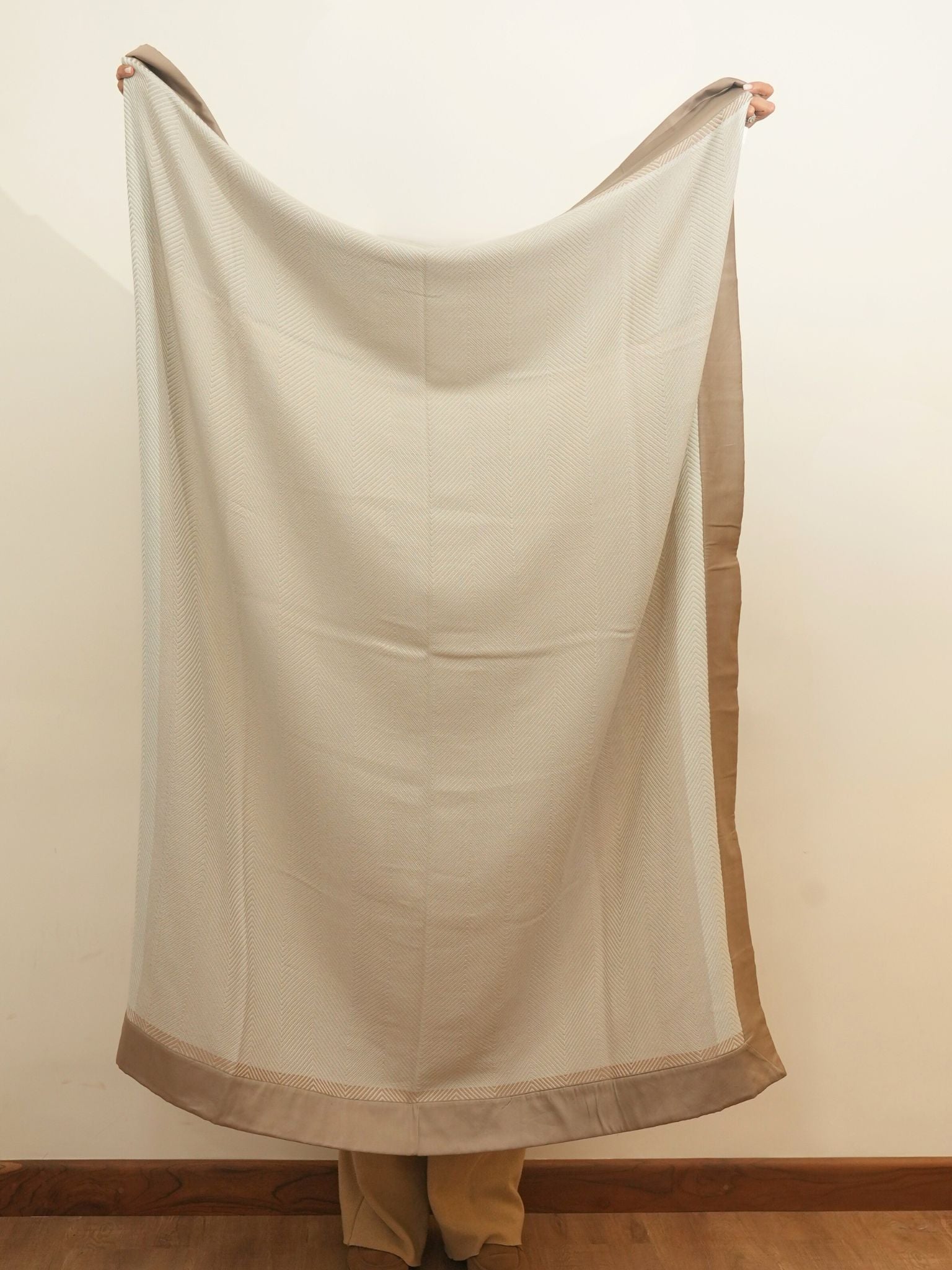 Blue Cashmere Woolen Throw