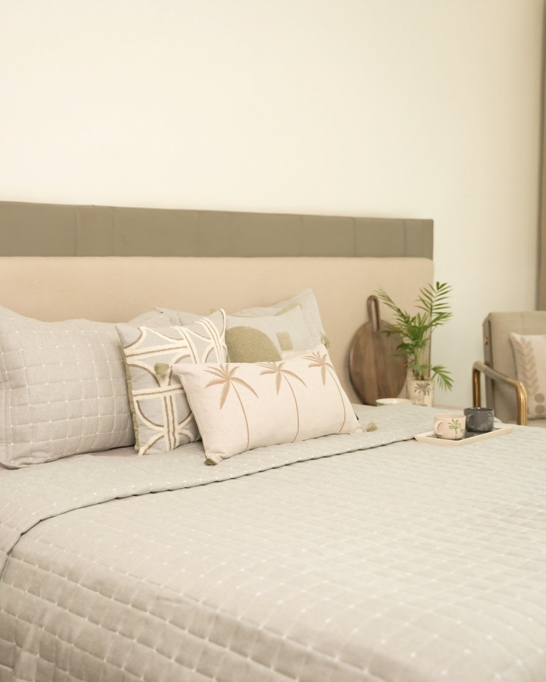 Elan Grey Bedding Set (11 PC Set)