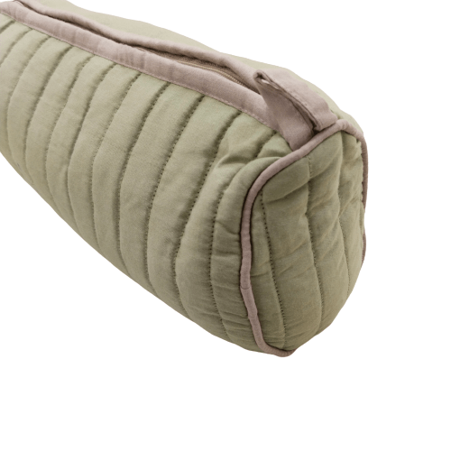 Sage Green Large Size Wedding Jewelry Pouch Cosmetic Make Up Case Handmade Quilt Multifunction Storage