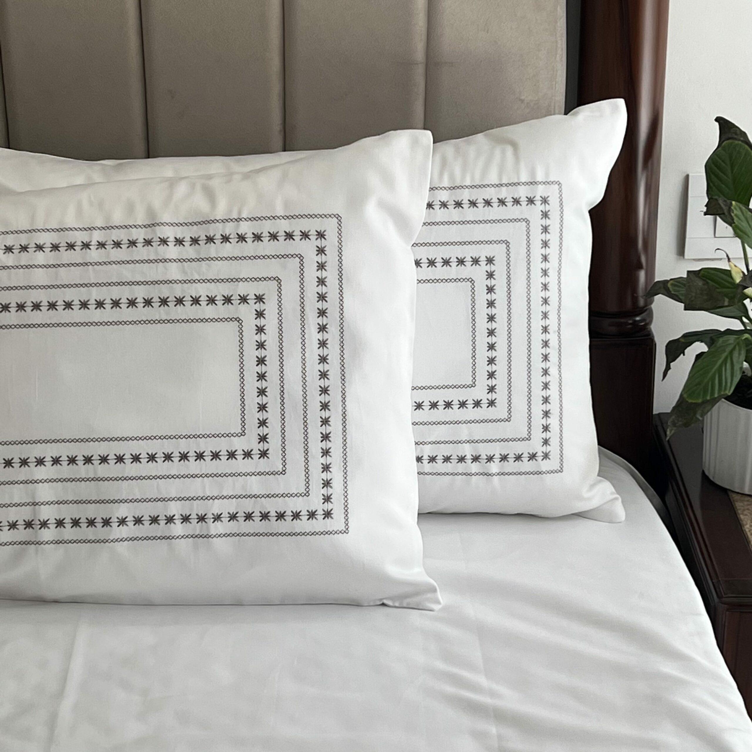 Minisol White Pillow Covers (Set of 2)