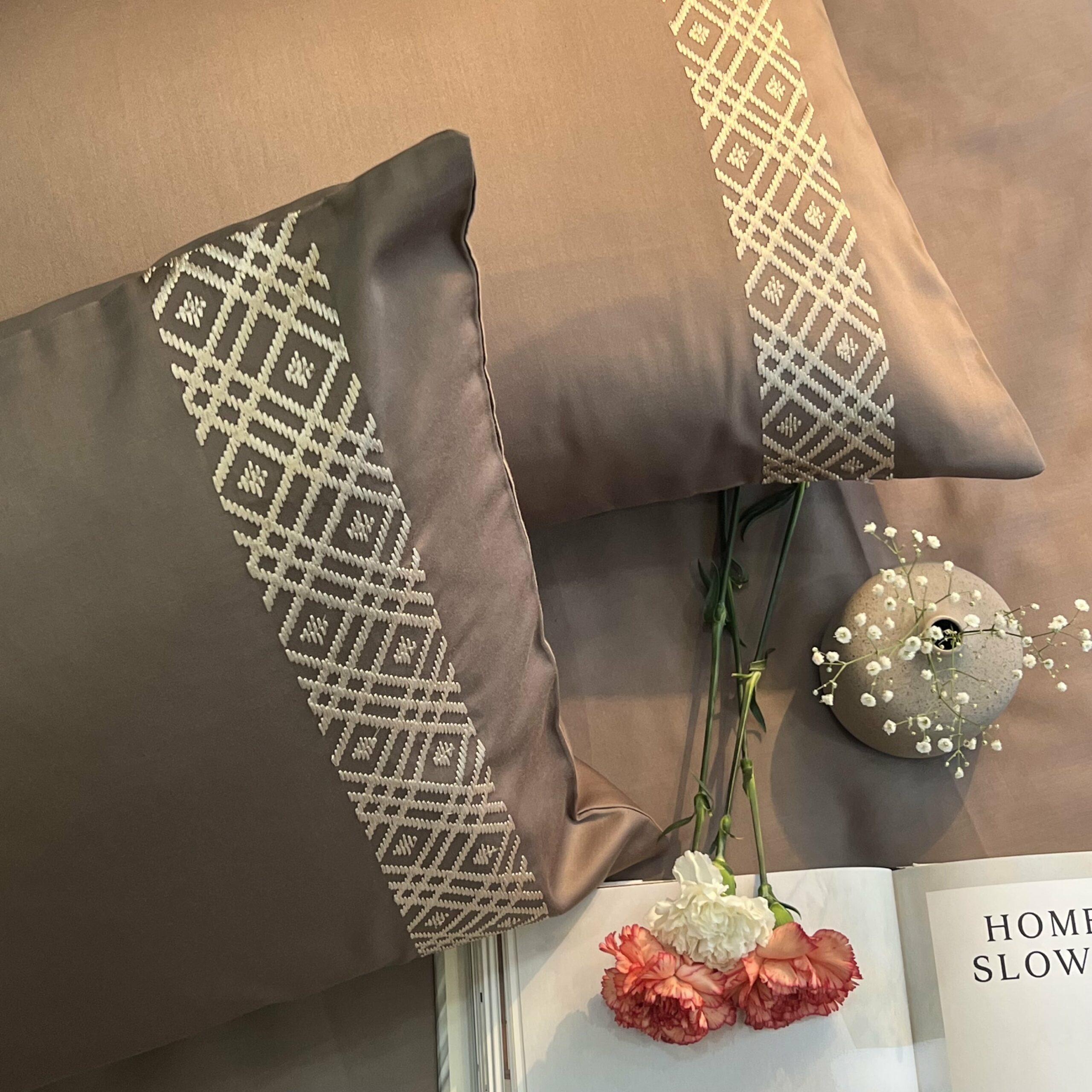 Classic Taupe Dreams Pillow Covers (Set of 2)