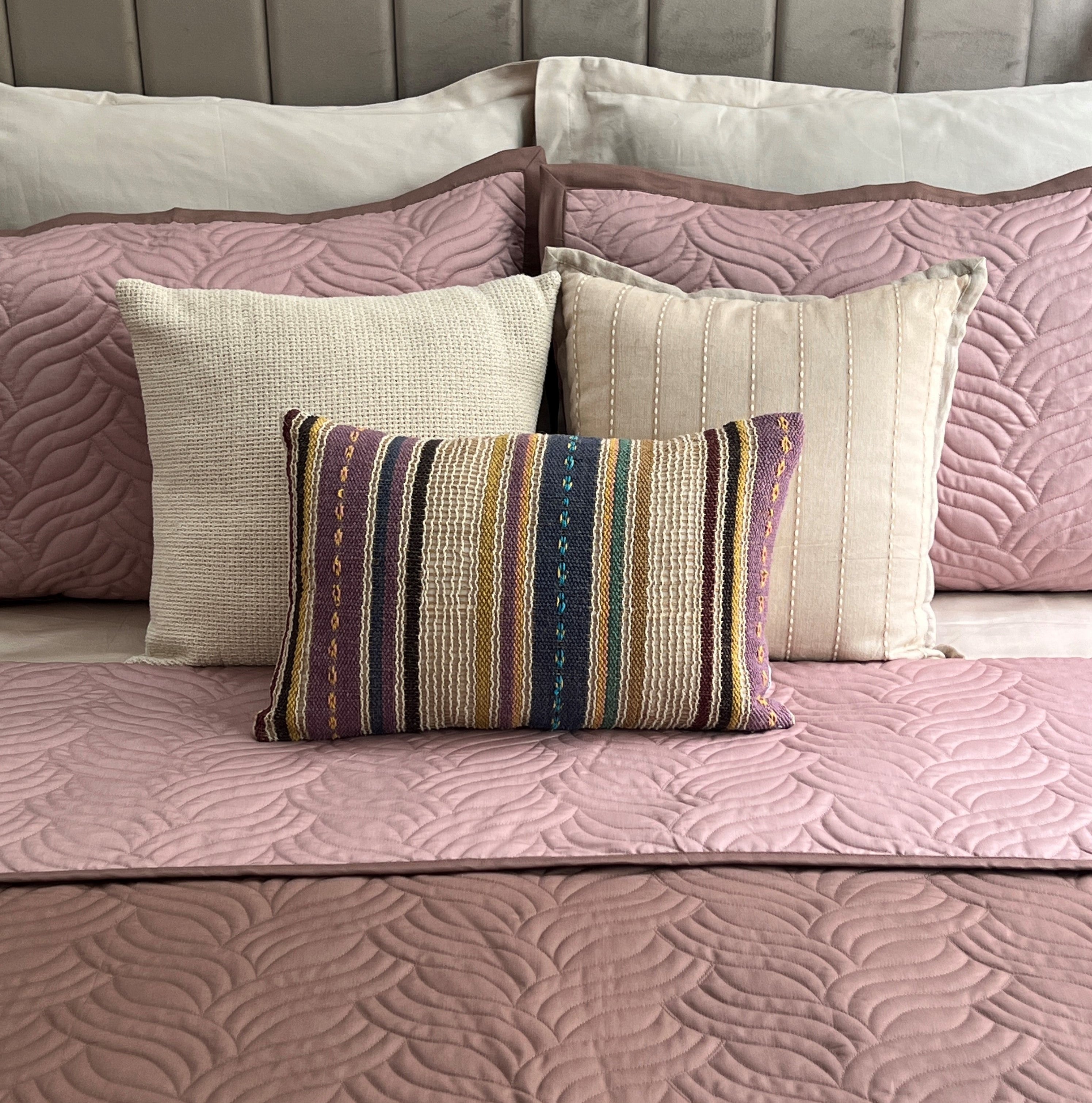 Comber Brandy Rose And Old Rose Cotton Rich Trousseau Set (10 PC Set)