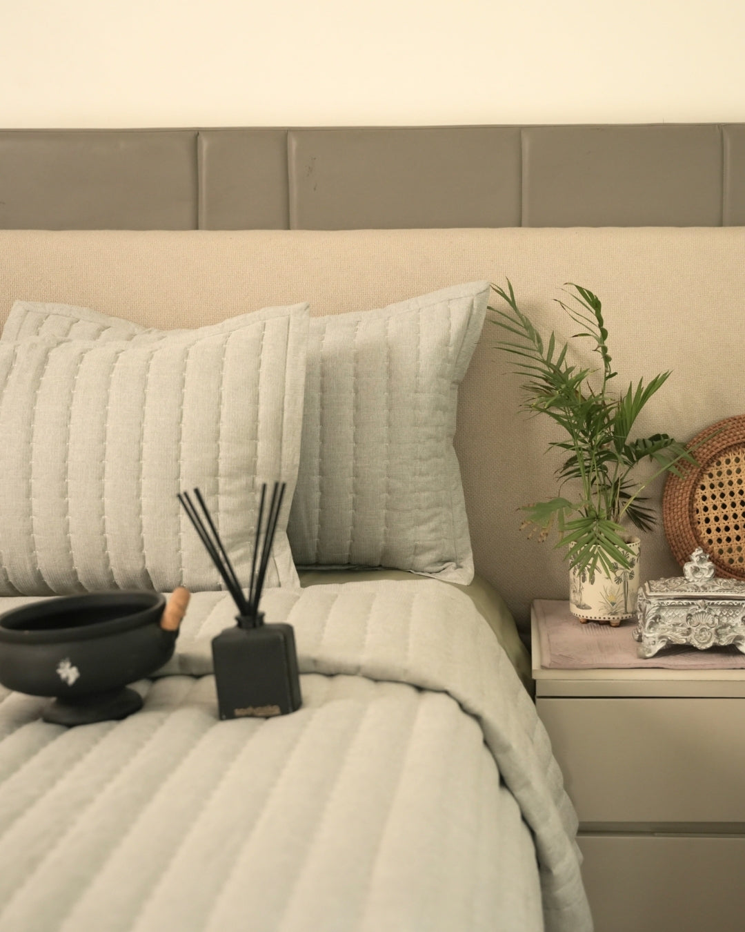 Lumina Grey Bedding Set (11 PC Set)
