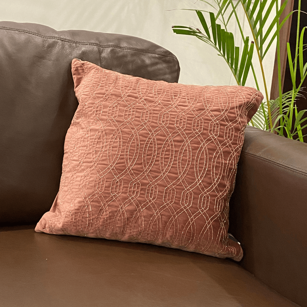 Decorative Sparkle Dark Grey Velvet Cushion Cover 16x16