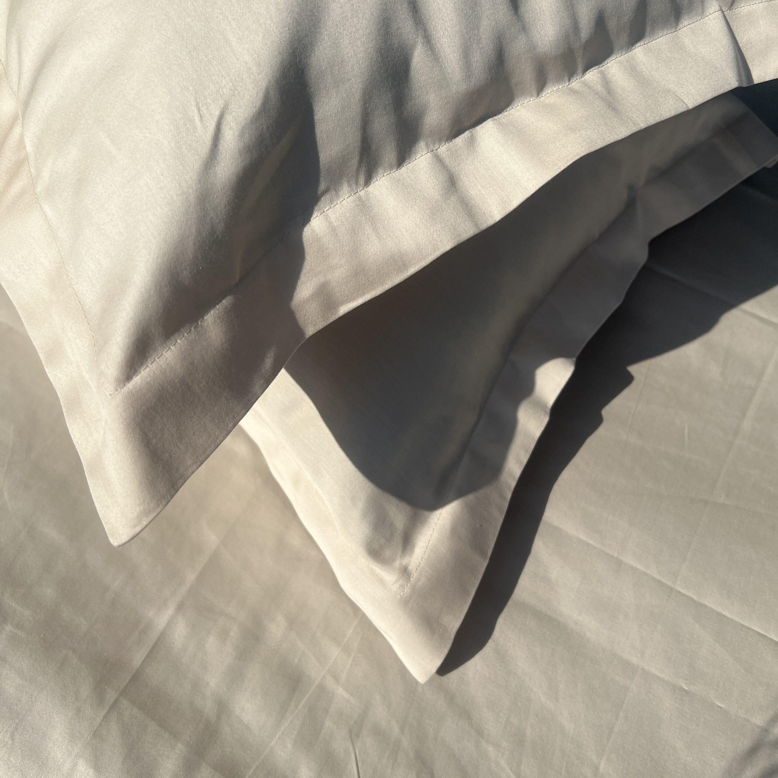 Sadyaska Oats Beige Pillow Covers (Set of 2)