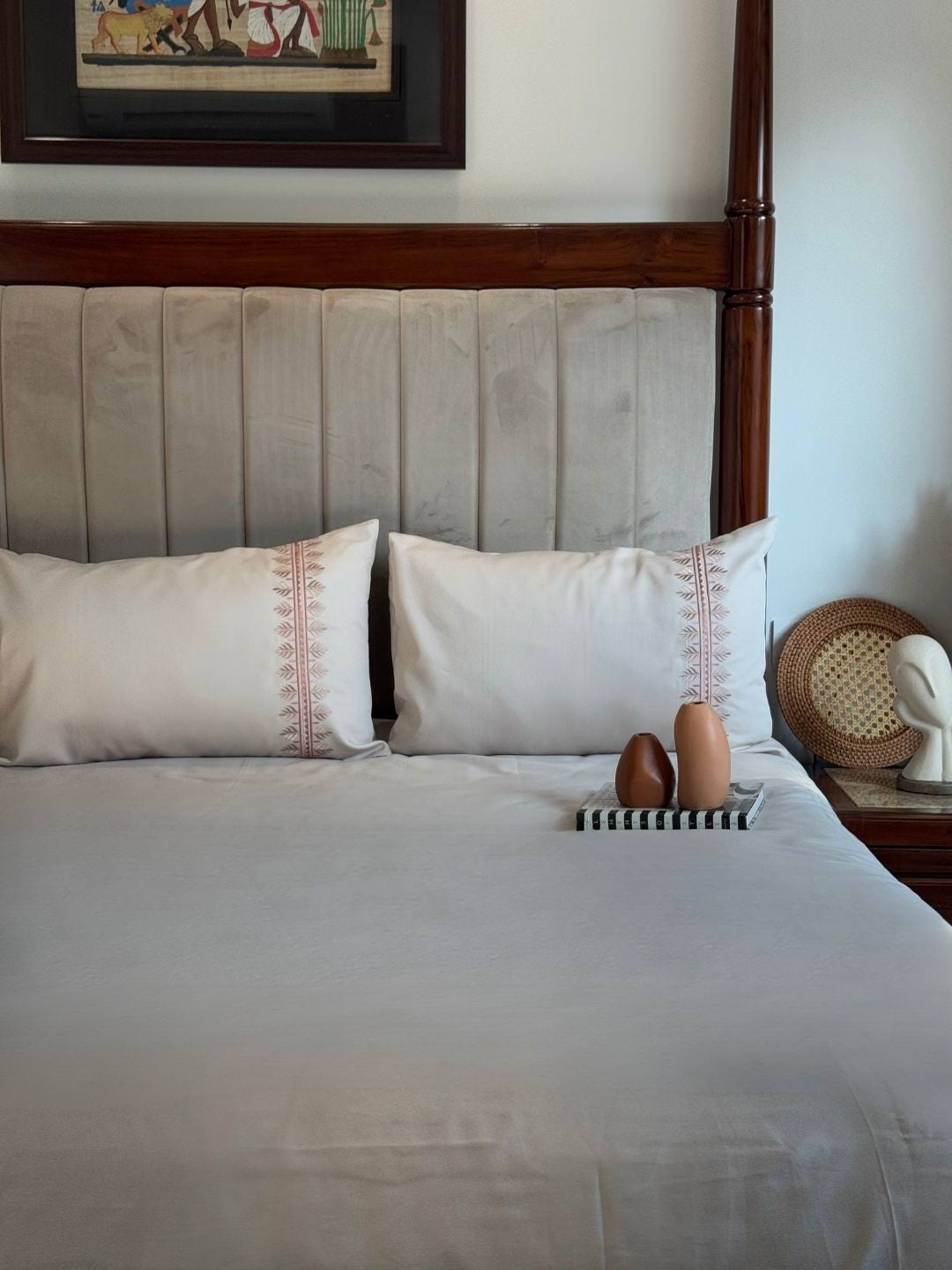 1000TC Cotton Rich Chloe Ivory Syona Bedsheet Set