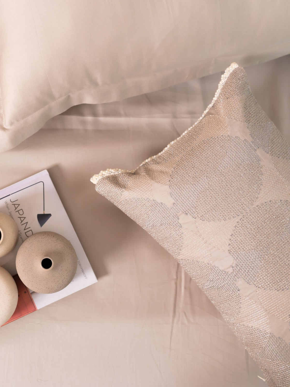 Belle Beige Treasure Bedsheet Set
