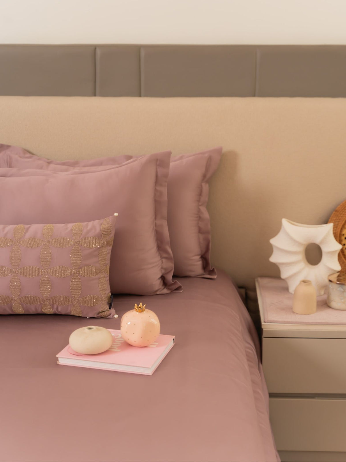 Meadow Old Rose Treasure Bedsheet Set