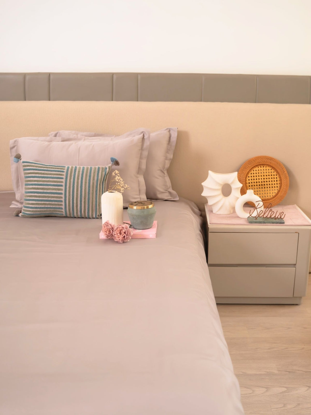 Solace Sliver Treasure Bedsheet Set
