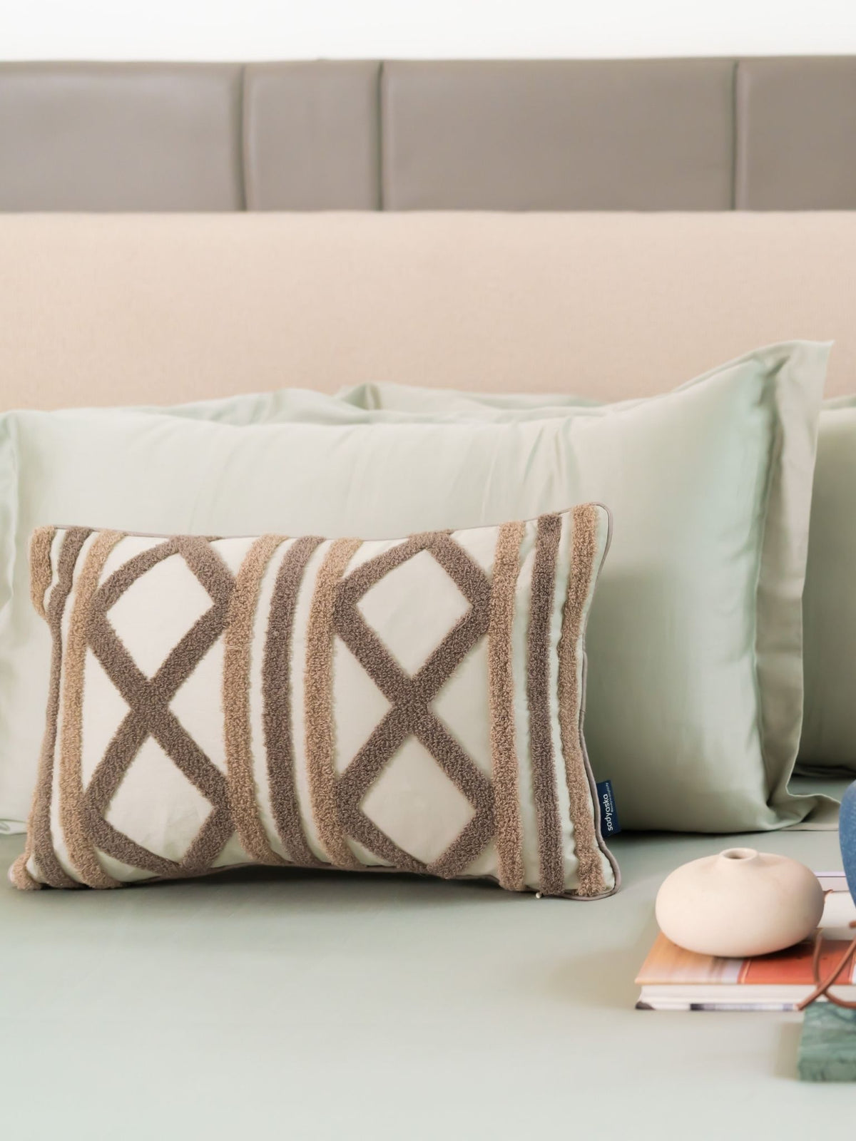 Tocade Sage Green Treasure Bedsheet Set