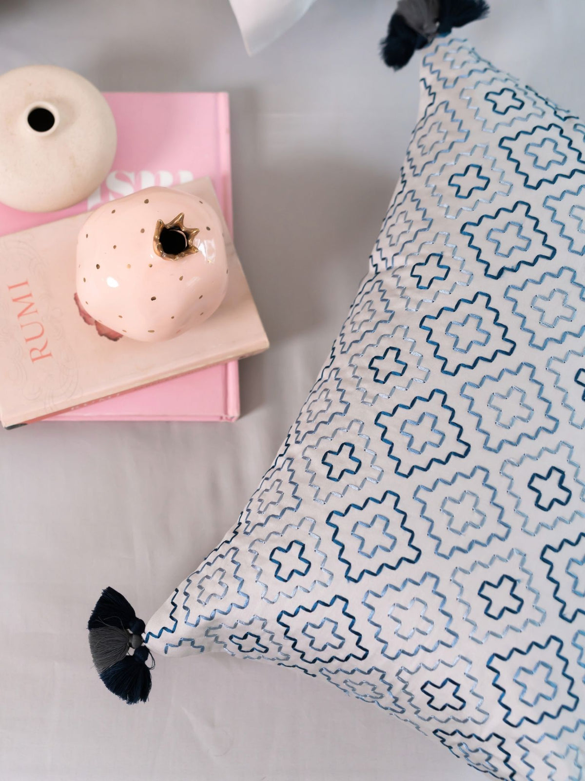 Vesper Pearl Grey Treasure Bedsheet Set