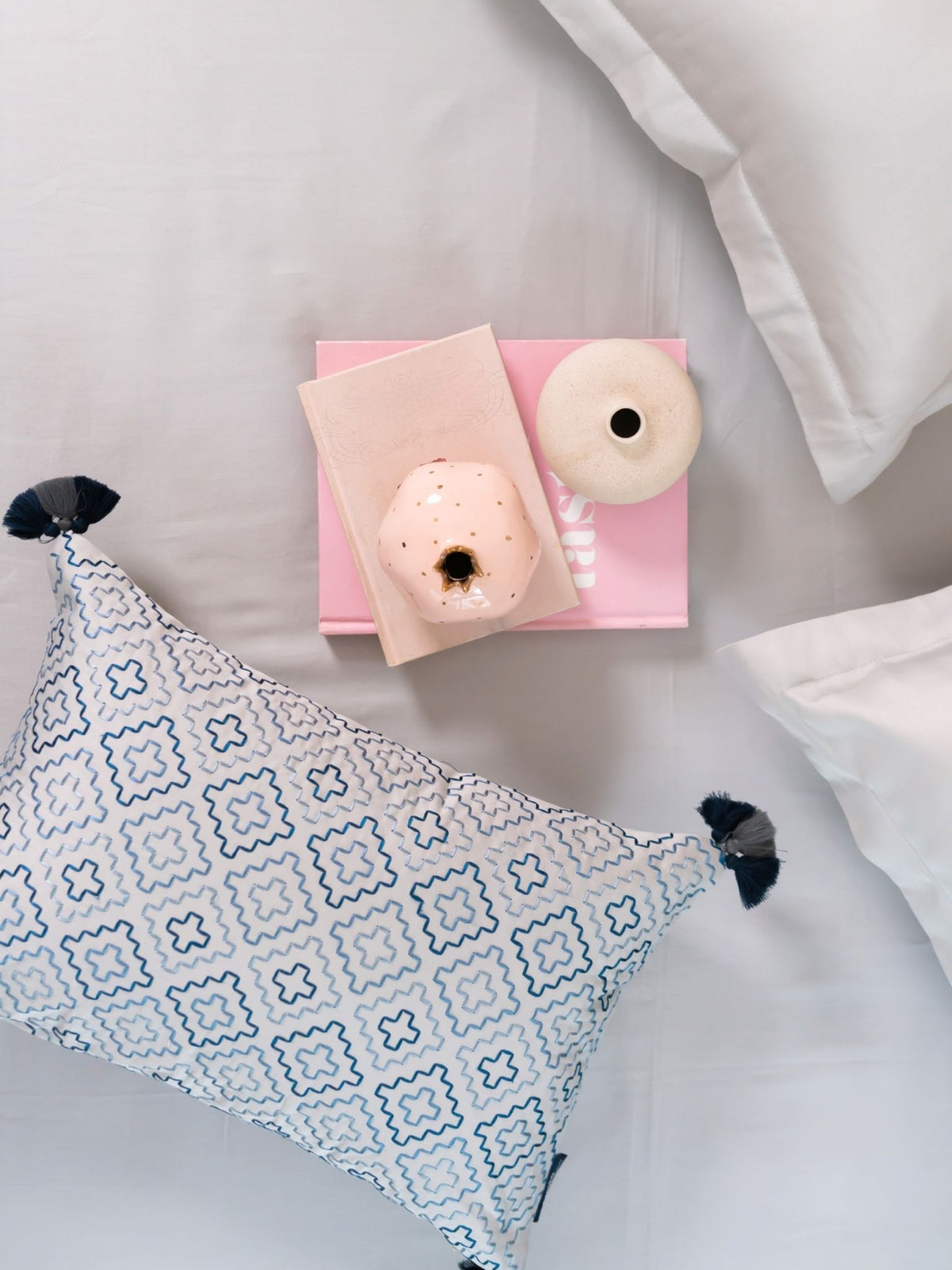 Vesper Pearl Grey Treasure Bedsheet Set
