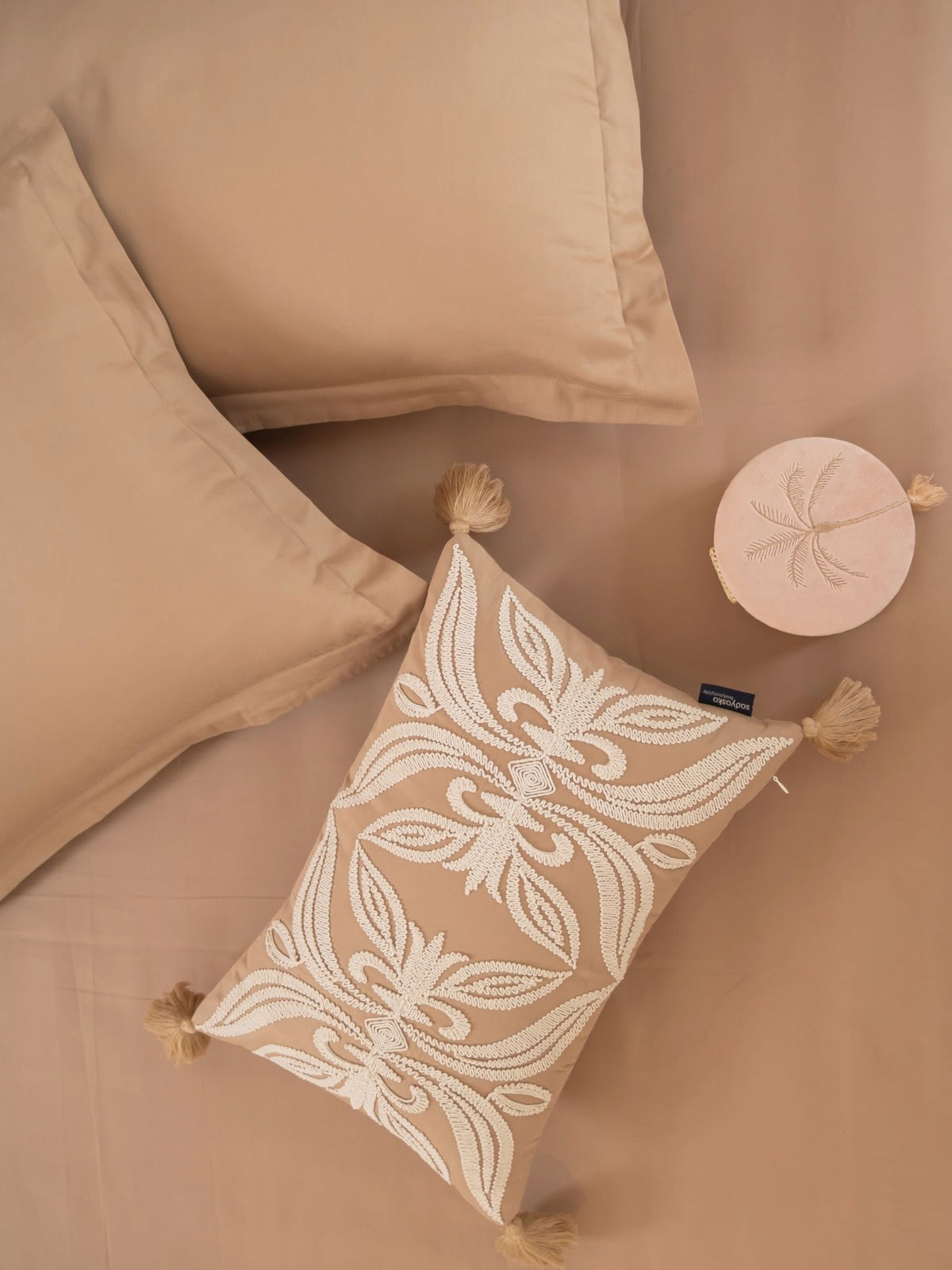 Whisper Hazel Beige Treasure Bedsheet Set