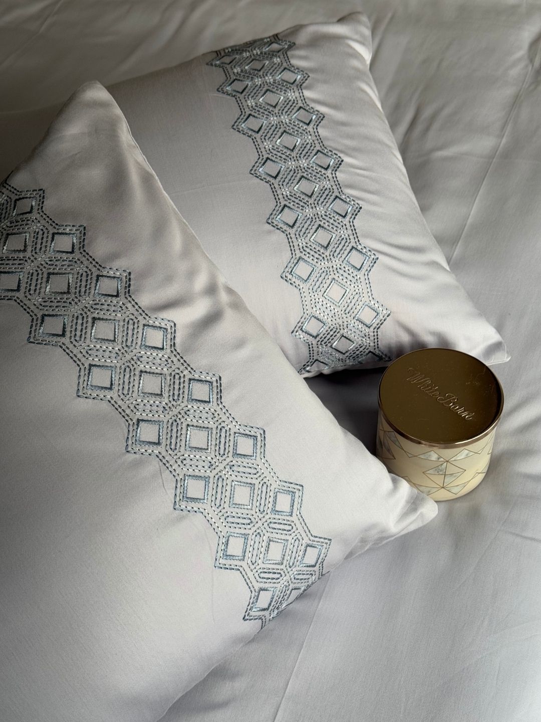 Cora Smoke Blue Dreams Bedsheet Set