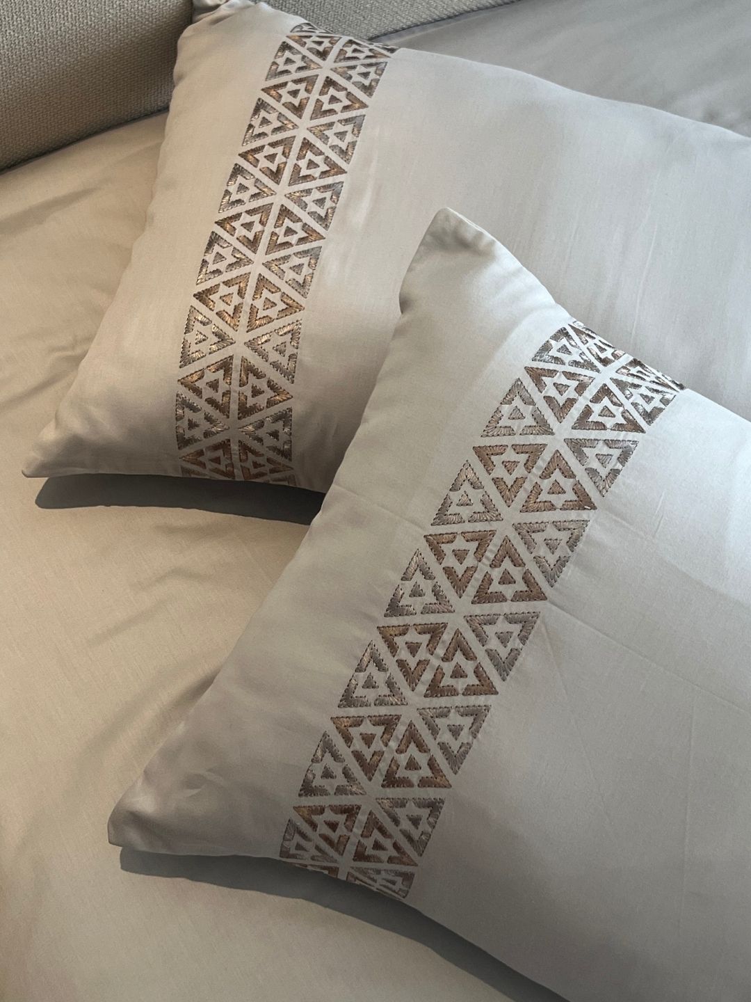 Faye Sandstone Grey Dreams Bedsheet Set