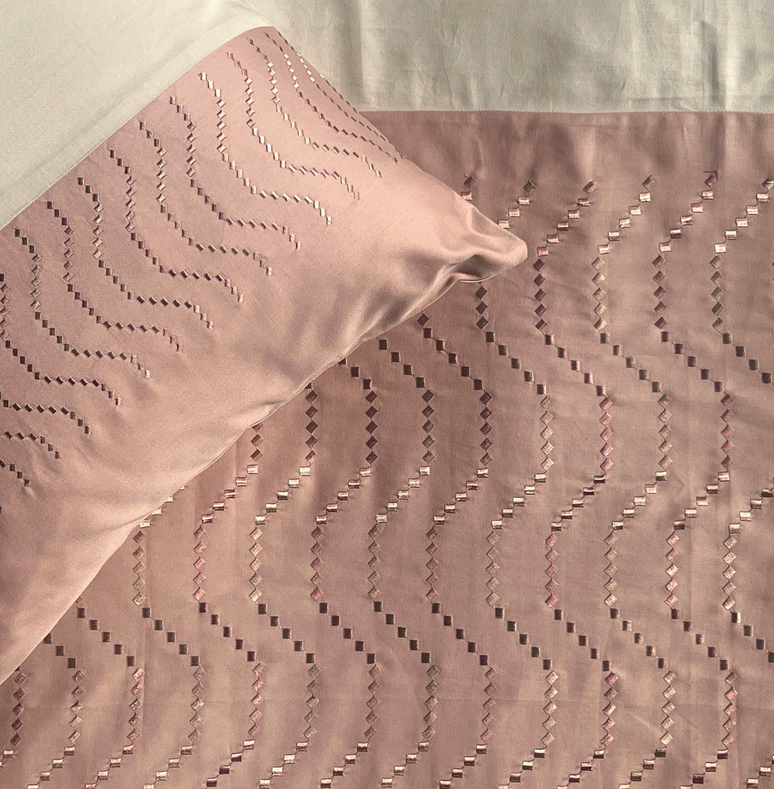 Elvis Rose and Oats Beige Embroidered Bedsheet Set