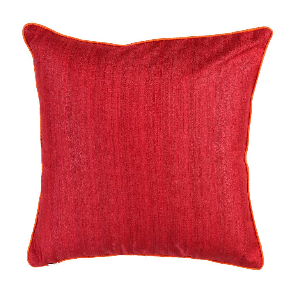 Durable Embroidered Silk Dupion Cushion Cover for Garden, Bedroom, Cushion Case 16x16