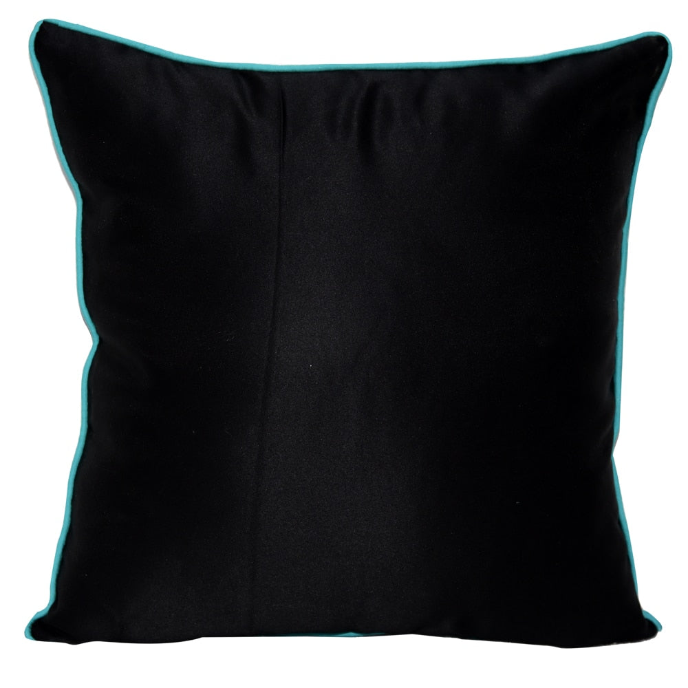 Sequins Digital Print Cushion Abstract Design Cushion Cover B 16" X 16"