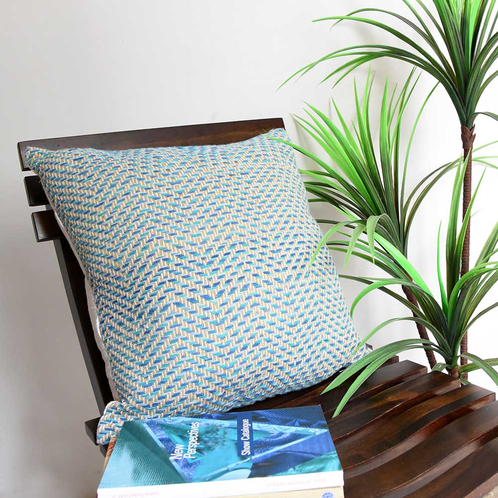 Herringbone Hand Woven Cushion Covers Home Bedroom, Living Room, Drawing Room, Sofa, Car, Chair Casement Pillow Cushion Case 16x16…