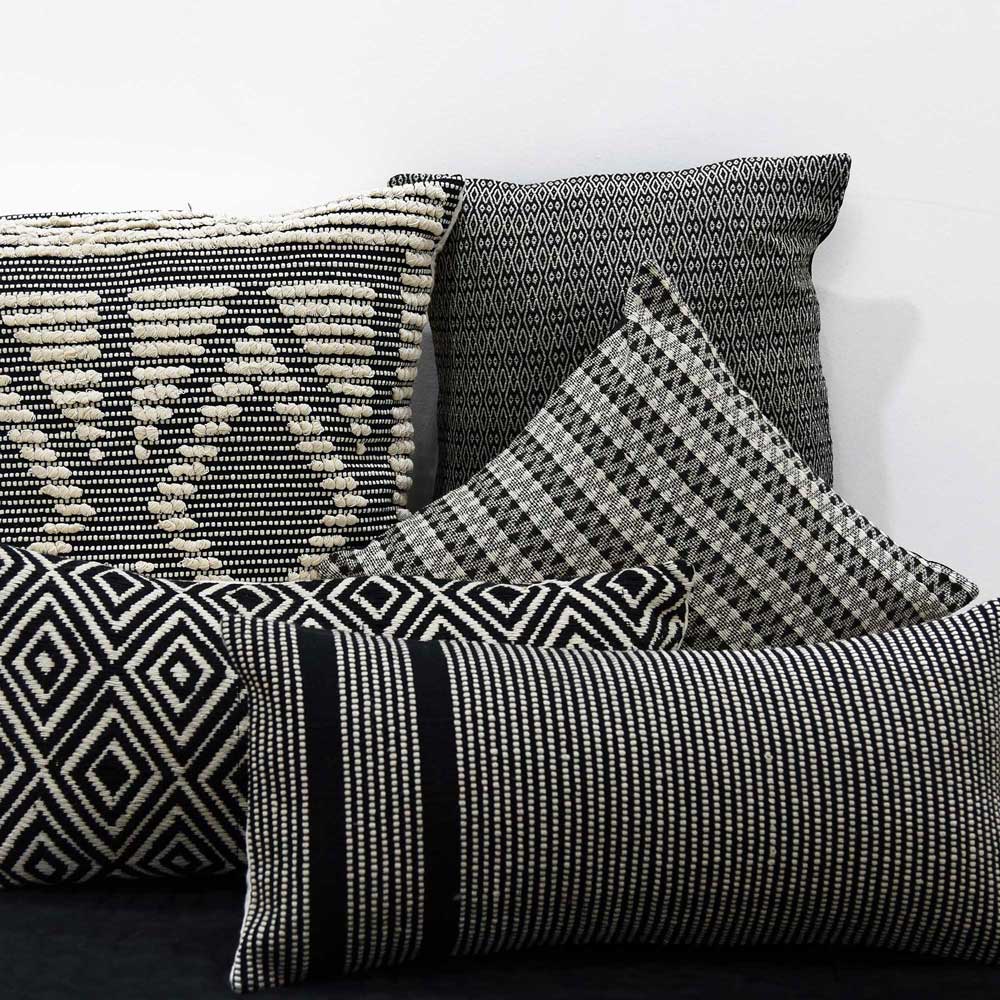 Hand Woven Cushion Cover Bold Striped Home Décor Sofa Woven Casement Cushion Case 12x24
