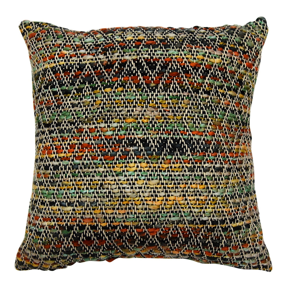 Traditional Hand Woven Cushion Cover 16"X16" Diamond Gypsy Pattern Use for Living Room, Dining Room, Patio, Bedroom Hand Weaving Pillow Case…