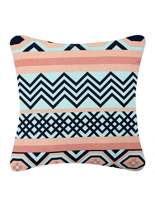 Multicolor Cushion Cover Geometric Pattern Sofa Car Patio Printed Cushion Case with Tassels 16x16…