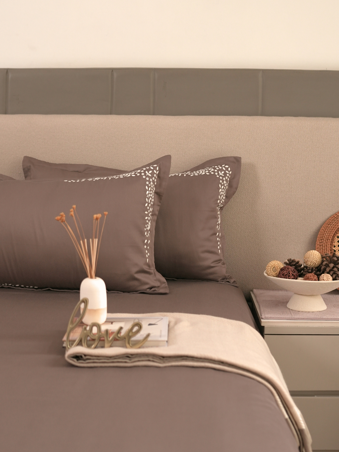 600TC Cotton Mavin Cocoa Beyond Bedsheet Set