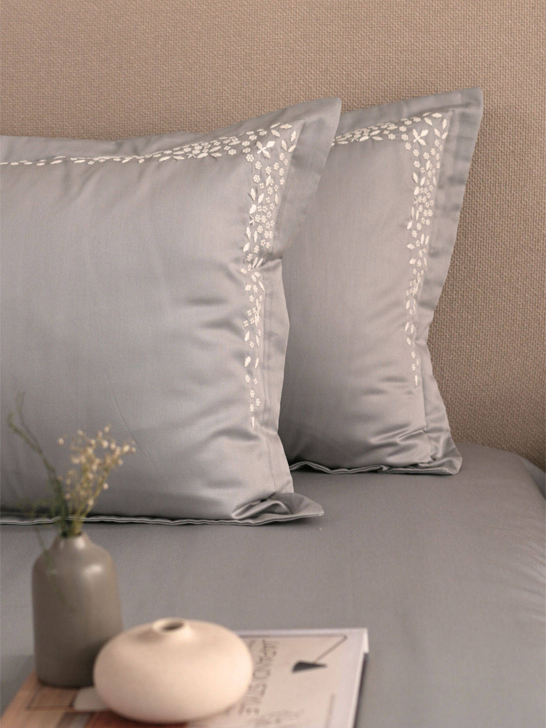600TC Cotton Mavin Grey Beyond Bedsheet Set