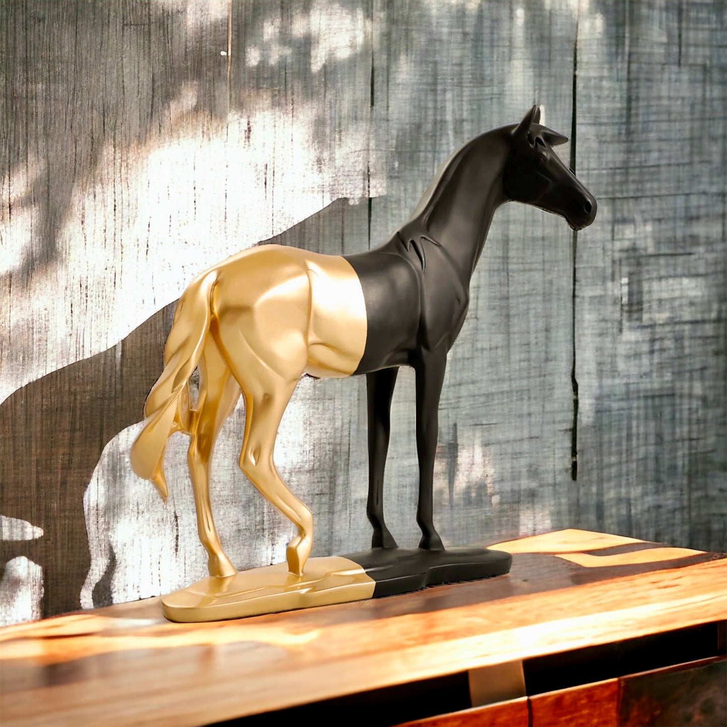 Cavallo Horse Black and Gold