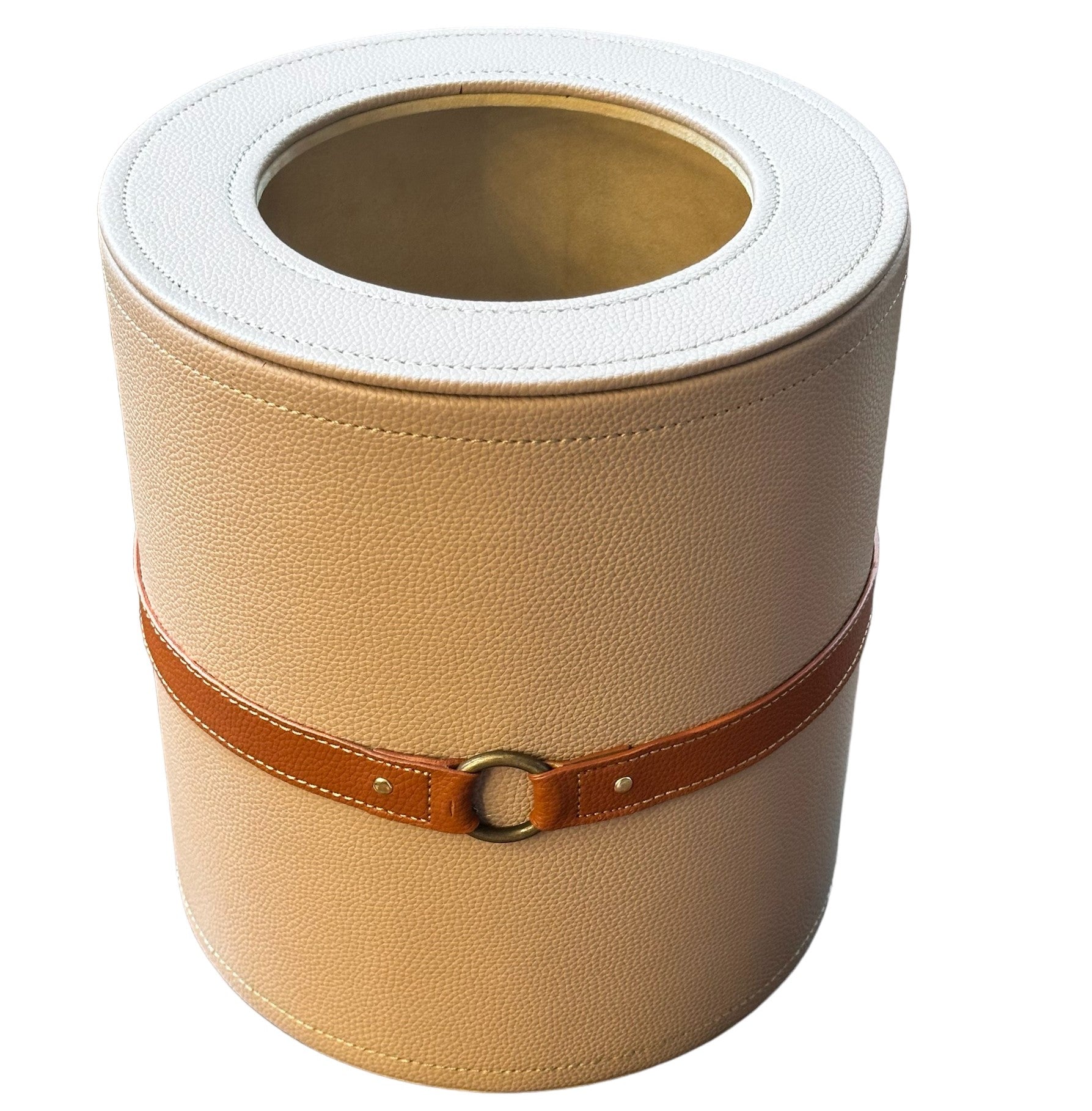 Luxora Beige Wastebin