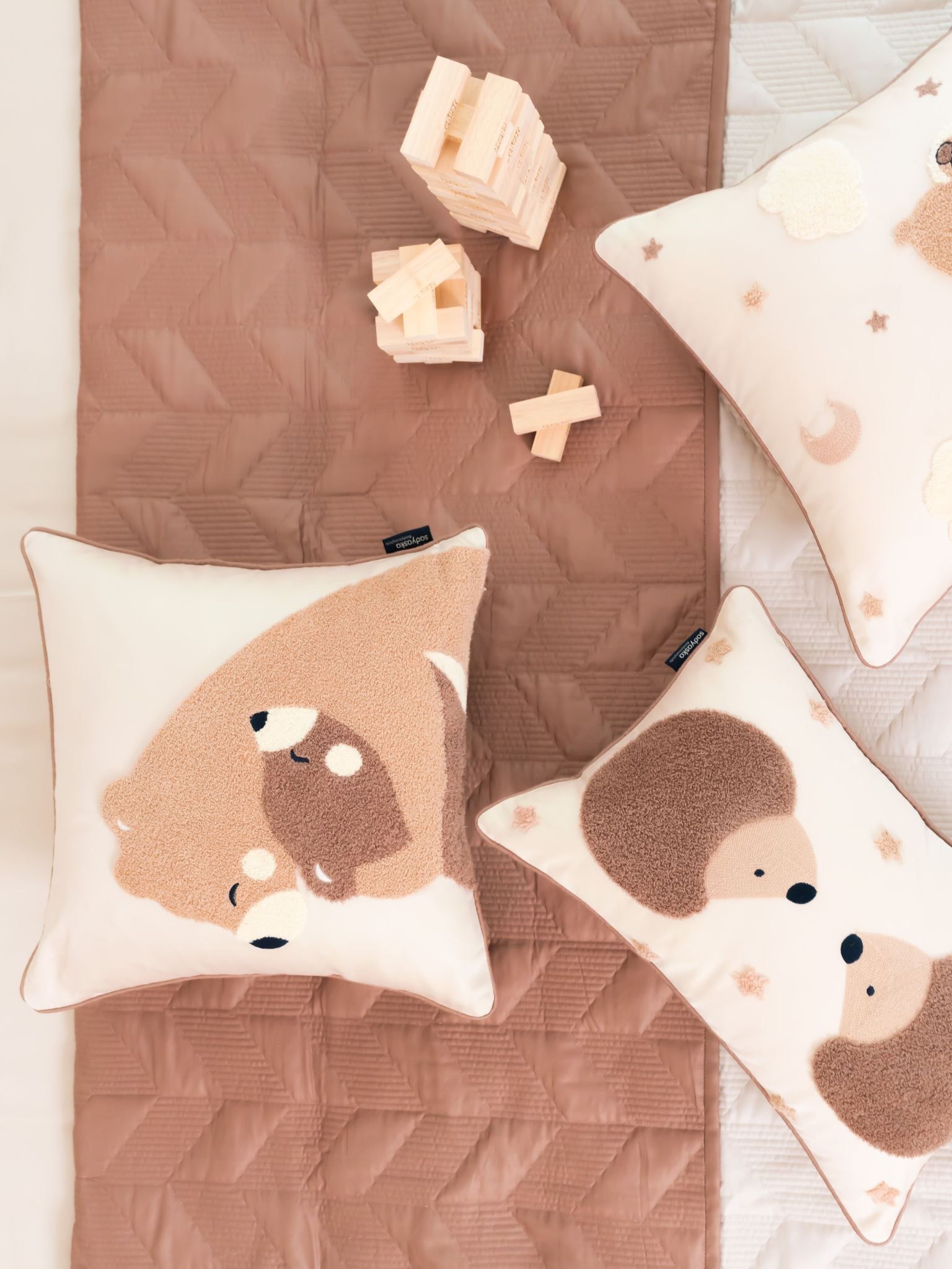 Snuggle Story Brandy Rose Ivory Kids Cotton Rich Bedding Set (10 PC Set)