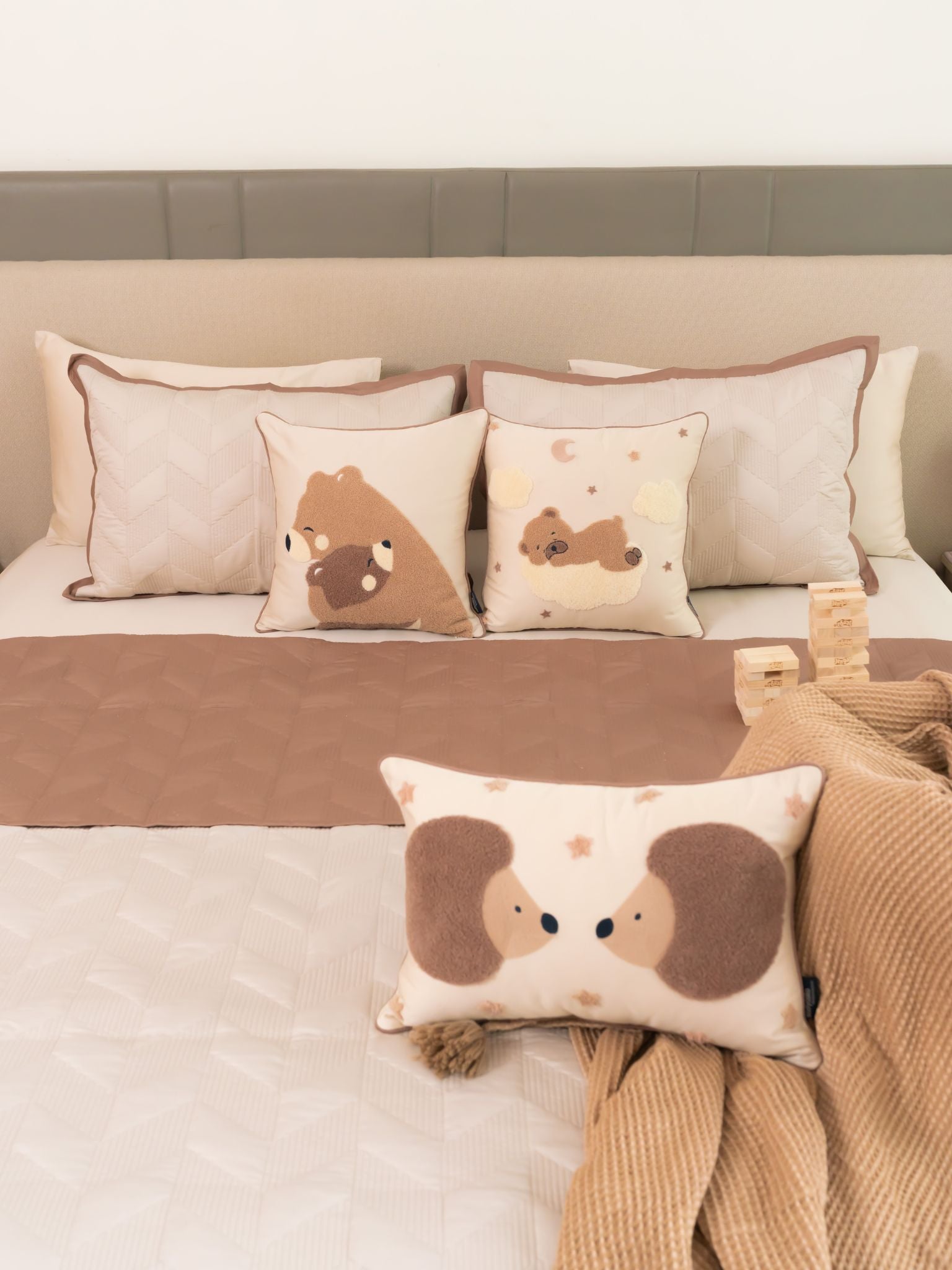 Snuggle Story Brandy Rose Ivory Kids Cotton Rich Bedding Set (10 PC Set)
