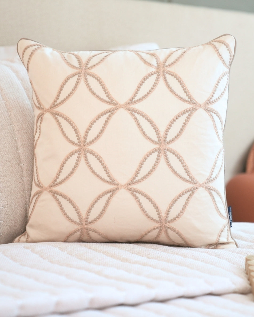 Lumina Beige Bedding Set (11 PC Set)