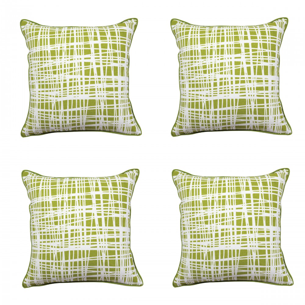 Indefinite Lined Geometric Pattern Cushion Cover 16X16(Inch)