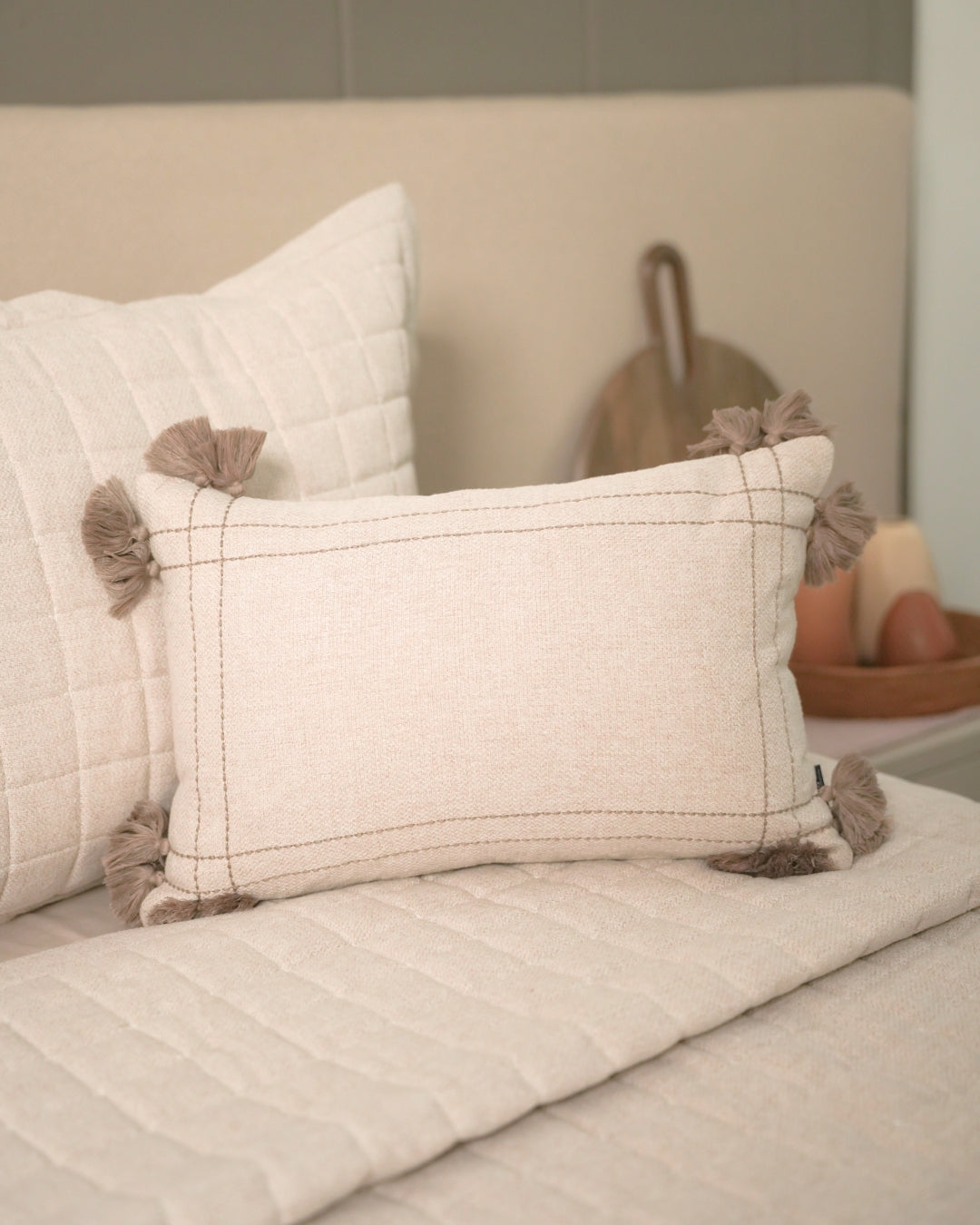 Elan Beige Bedding Set (11 PC Set)