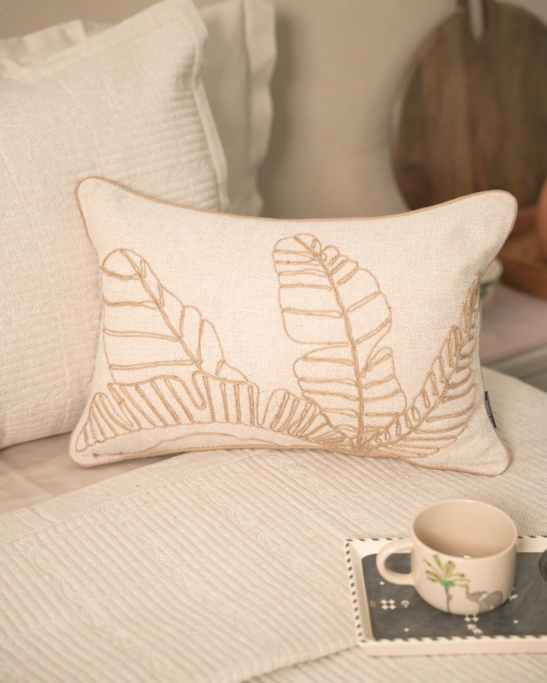 Blossom Beige Bedding Set (11 PC Set)